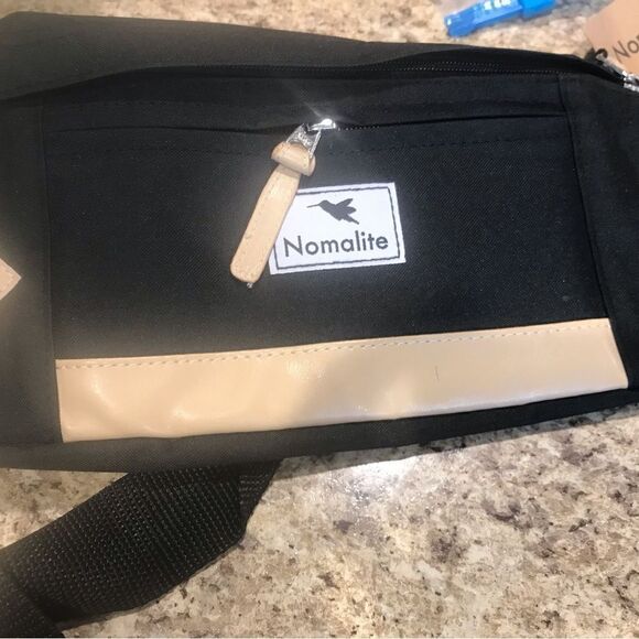 NWT Normalite Black Tan White Fanny Pack - Picture 1 of 10